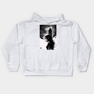 Charcoal Lighthouse Kids Hoodie